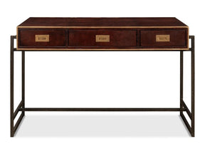 Gentleman’s Office Brown Desk - Ornate Home