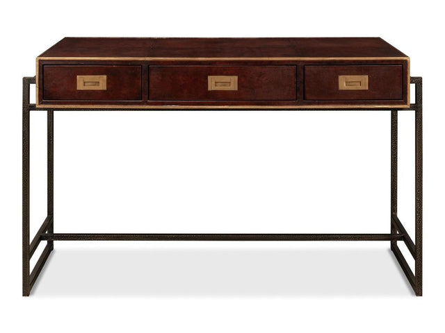 Gentleman’s Office Brown Desk - Ornate Home