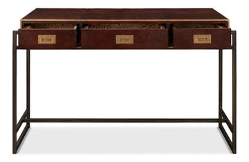 Gentleman’s Office Brown Desk - Ornate Home
