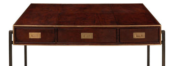 Gentleman’s Office Brown Desk - Ornate Home