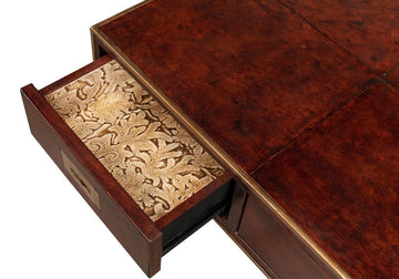 Gentleman’s Office Brown Desk - Ornate Home