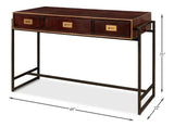 Gentleman’s Office Brown Desk - Ornate Home