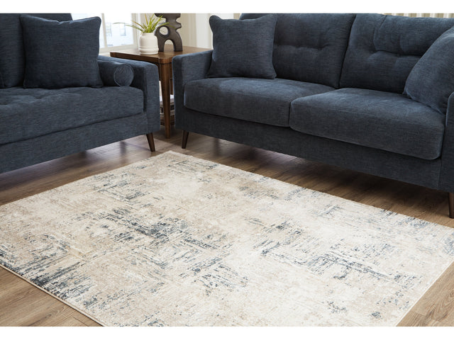 Gentor Blue/Ivory 5 x 7 Rug (Online Special Price) - Ornate Home