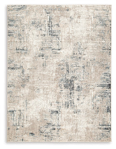 Gentor Blue/Ivory 5' x 7' Rug - Ornate Home
