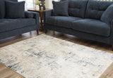 Gentor Blue/Ivory 5' x 7' Rug - Ornate Home