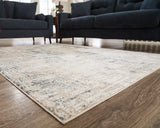Gentor Blue/Ivory 8' x 10' Rug - Ornate Home