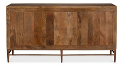 Geo Brown Three Door Sideboard - Ornate Home