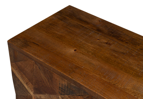 Geo Brown Three Door Sideboard - Ornate Home