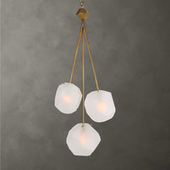 Geodesic Brass 3 Light Pendant - Ornate Home