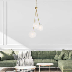 Geodesic Brass 3 Light Pendant - Ornate Home