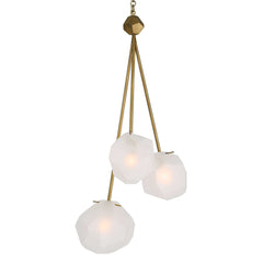 Geodesic Brass 3 Light Pendant - Ornate Home