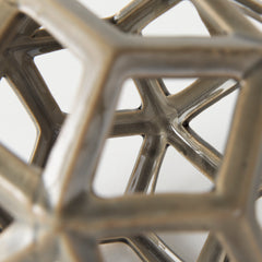 Geom Tan Ceramic Geometric Object - Ornate Home