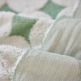 Geometric Jacquard Plush Warm Sofa Couch Cover Coral Fleece Throw Blanket for Couch - Ornate Home