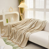 Geometric Radial Striped L-Shape Sofa Cover: Thick, Reversible Furniture Blanket for Kids and Pets - Ornate Home