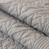 Geometric Textured Cotton Quilted Sofa Cover, Non-Slip Washable Couch Protector - Ornate Home