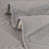 Geometric Textured Cotton Quilted Sofa Cover, Non-Slip Washable Couch Protector - Ornate Home