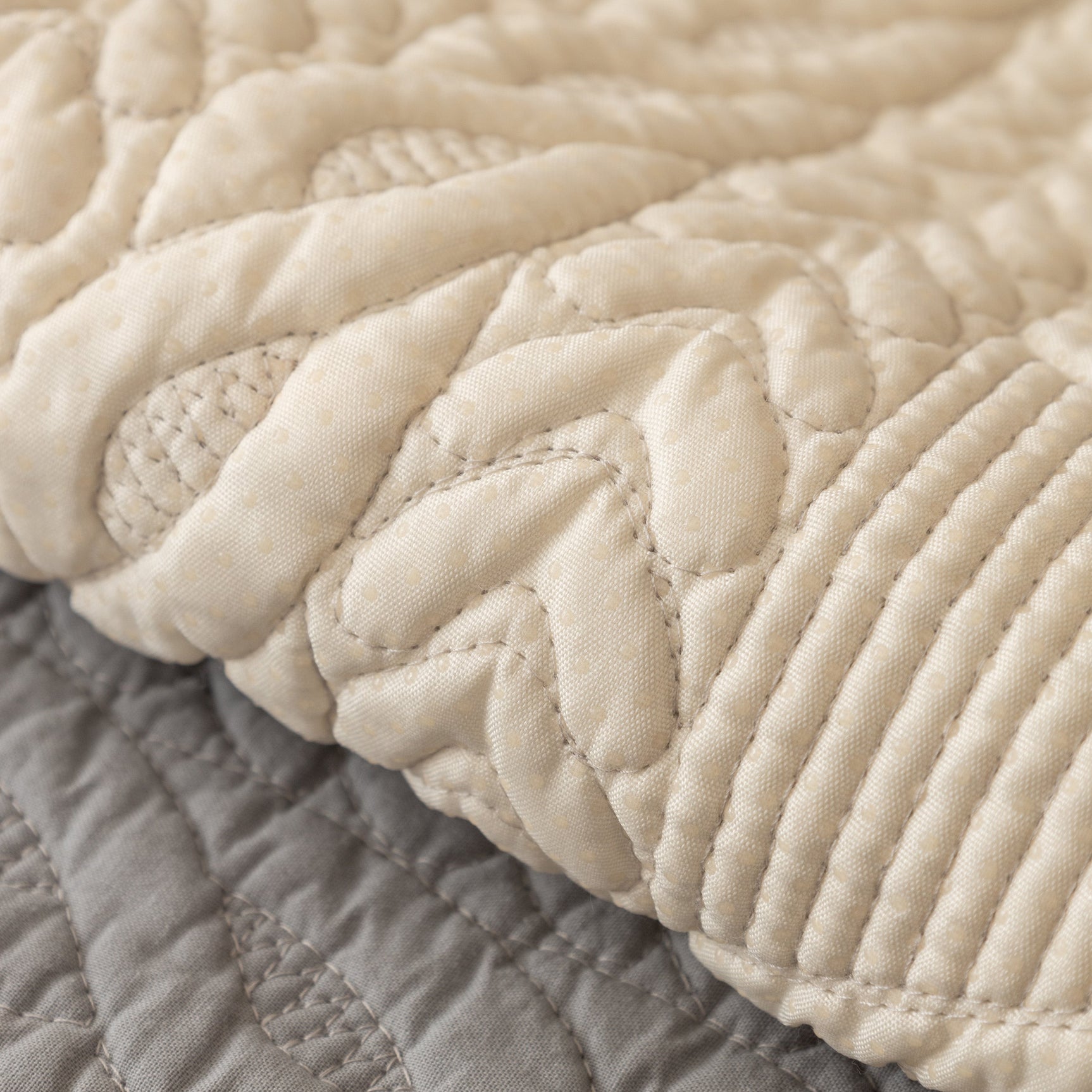 Geometric Textured Cotton Quilted Sofa Cover, Non-Slip Washable Couch Protector - Ornate Home