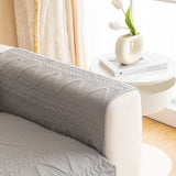 Geometric Textured Cotton Quilted Sofa Cover, Non-Slip Washable Couch Protector - Ornate Home