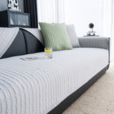Geometric Textured Couch Slipcover Protector Non-Slip Ice Silk Sofa Cover for Couch - Ornate Home