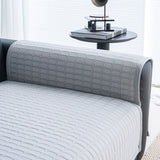 Geometric Textured Couch Slipcover Protector Non-Slip Ice Silk Sofa Cover for Couch - Ornate Home