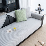 Geometric Textured Couch Slipcover Protector Non-Slip Ice Silk Sofa Cover for Couch - Ornate Home