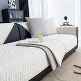 Geometric Textured Couch Slipcover Protector Non-Slip Ice Silk Sofa Cover for Couch - Ornate Home