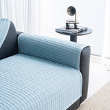 Geometric Textured Couch Slipcover Protector Non-Slip Ice Silk Sofa Cover for Couch - Ornate Home