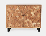 Geometrix Natural 2 Door Accent Cabinet - Ornate Home