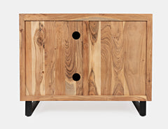 Geometrix Natural 2 Door Accent Cabinet - Ornate Home