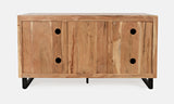 Geometrix Natural 3 Door Accent Cabinet - Ornate Home