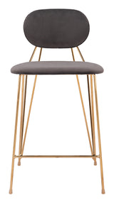 Georges Gray & Gold Counter Stool (Set of 2) - Ornate Home