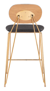 Georges Gray & Gold Counter Stool (Set of 2) - Ornate Home