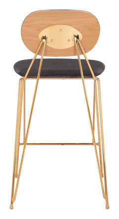 Georges Gray & Gold Counter Stool (Set of 2) - Ornate Home