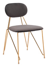 Georges Gray & Gold Dining Chair (Set of 2) - Ornate Home
