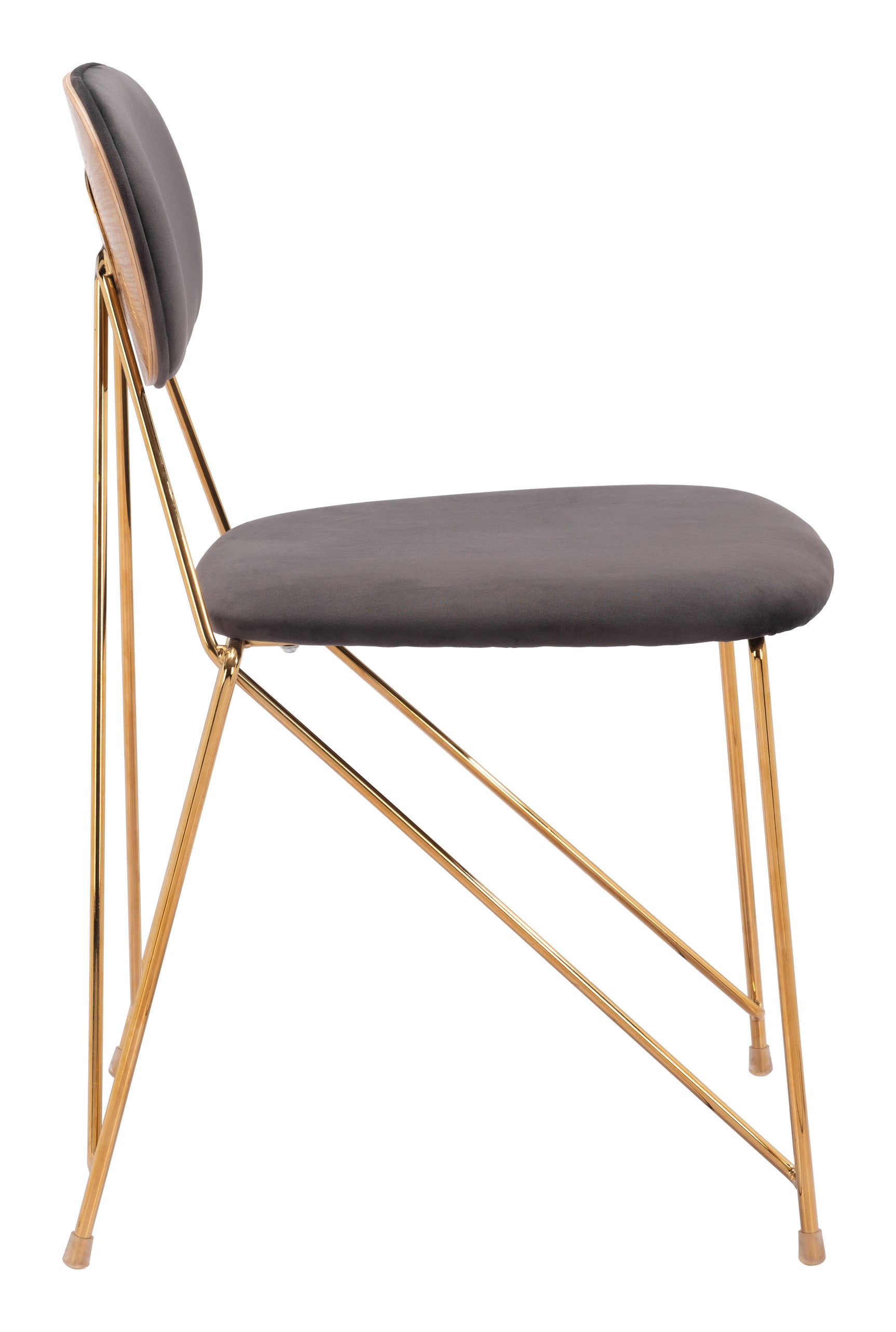 Georges Gray & Gold Dining Chair (Set of 2) - Ornate Home