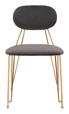 Georges Gray & Gold Dining Chair (Set of 2) - Ornate Home