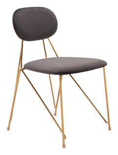 Georges Gray & Gold Dining Chair (Set of 2) - Ornate Home