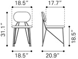 Georges Gray & Gold Dining Chair (Set of 2) - Ornate Home