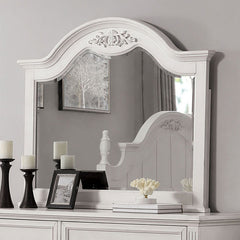Georgette Antique White Mirror - Ornate Home