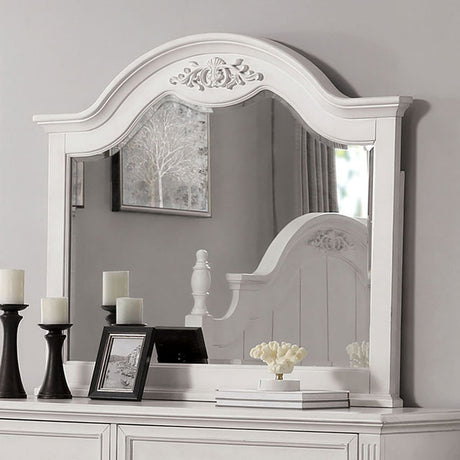 Georgette Antique White Mirror - Ornate Home