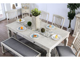 Georgia Antique White/Gray 7 Pc. Dining Room Set - Ornate Home
