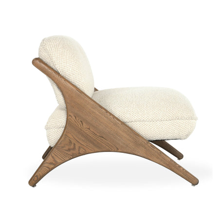 Georgia Light Beige/Natural Accent Chair - Ornate Home