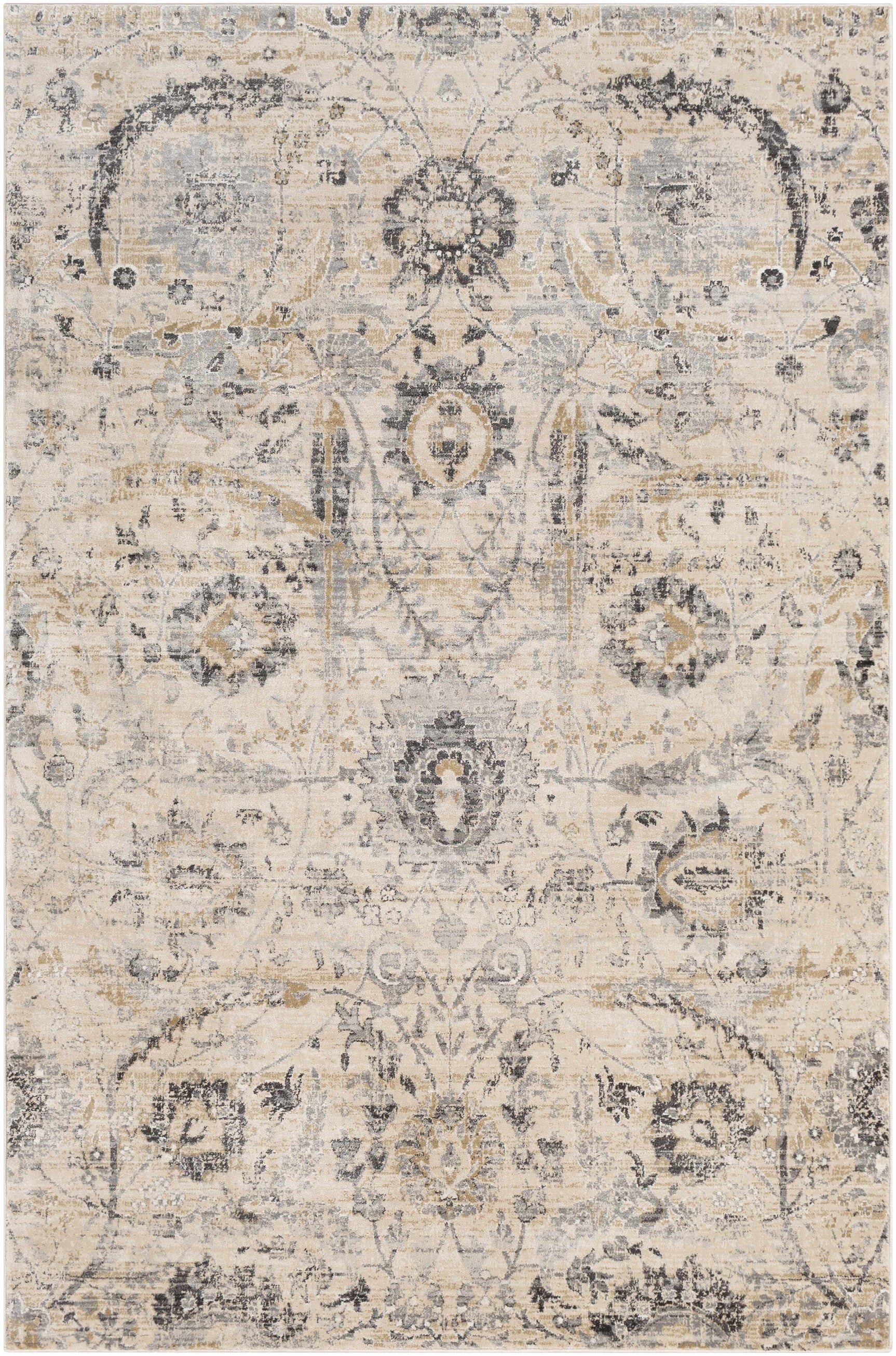 Georgiana Beige Area Rug - Ornate Home