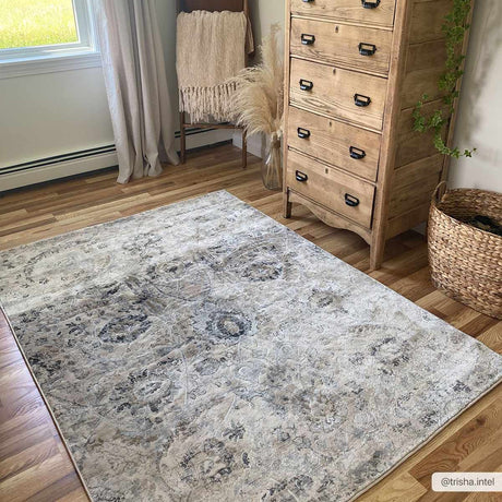 Georgiana Beige Area Rug - Ornate Home