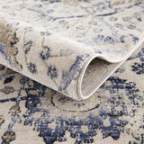 Georgiana Beige & Blue Area Rug - Ornate Home