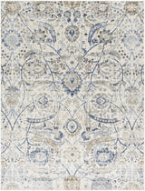 Georgiana Beige & Blue Area Rug - Ornate Home