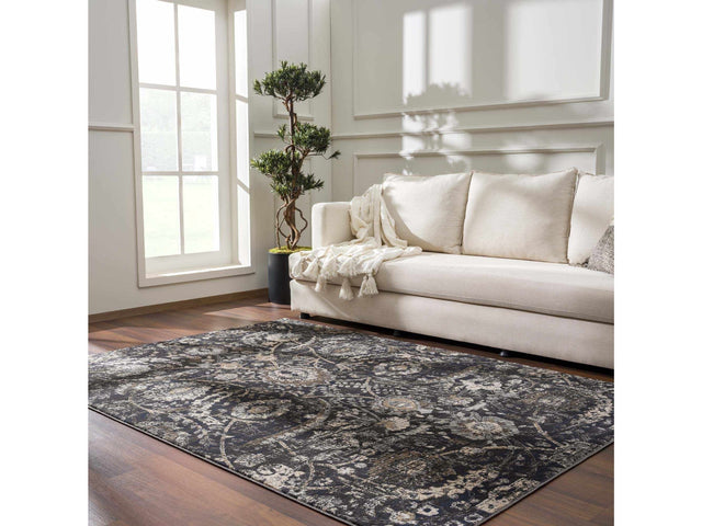 Georgiana Black Area Rug - Ornate Home