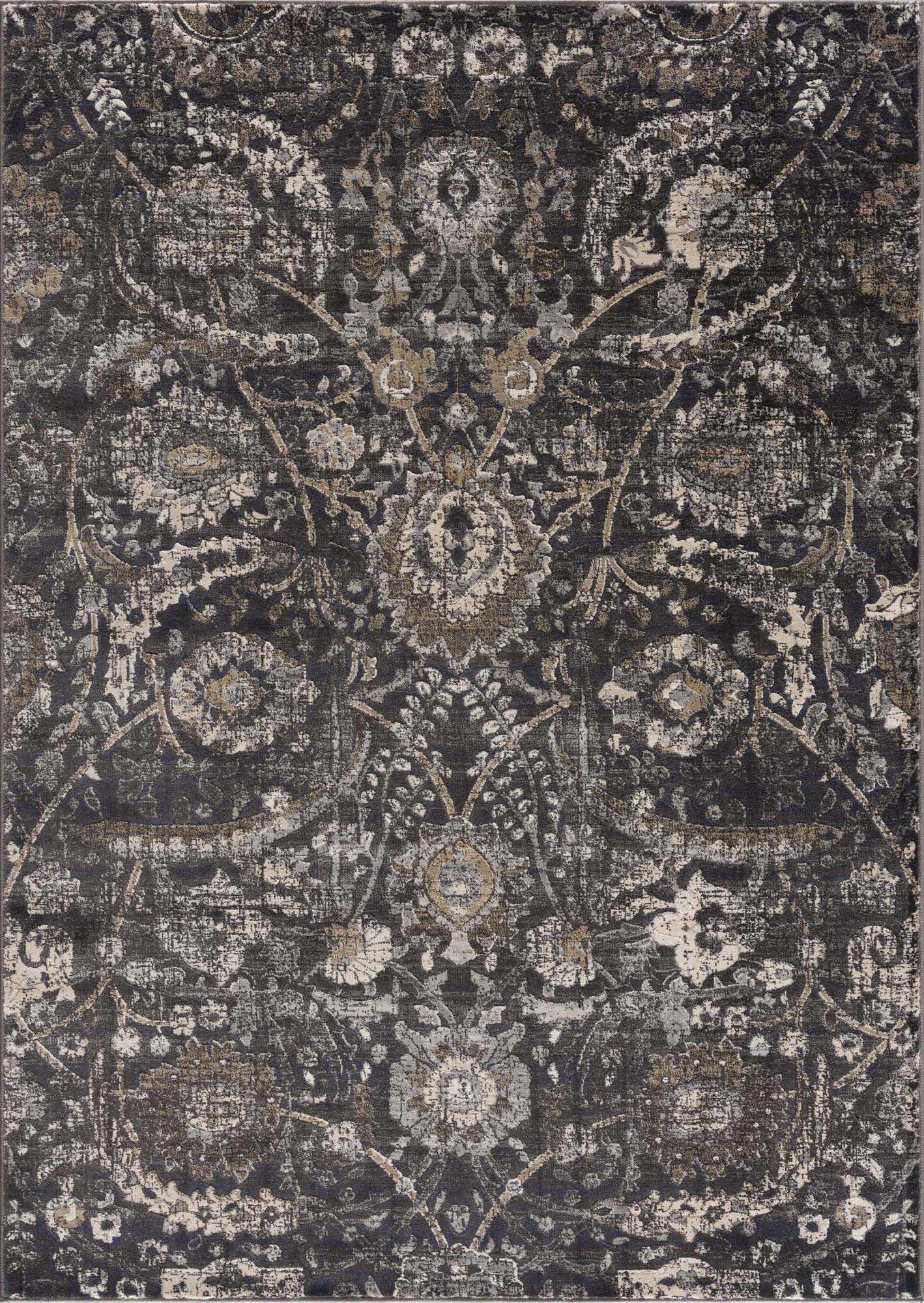 Georgiana Black Area Rug - Ornate Home