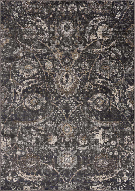 Georgiana Black Area Rug - Ornate Home