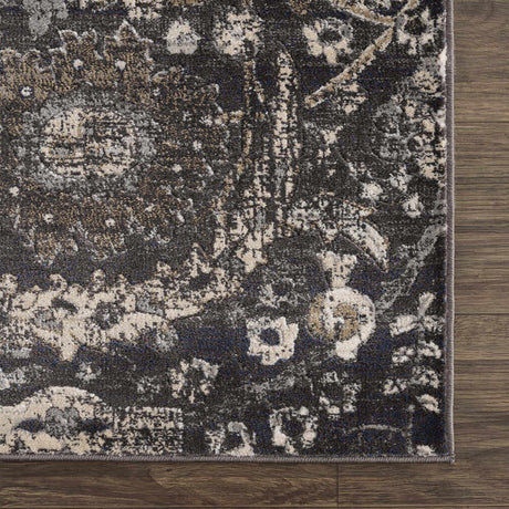 Georgiana Black Area Rug - Ornate Home